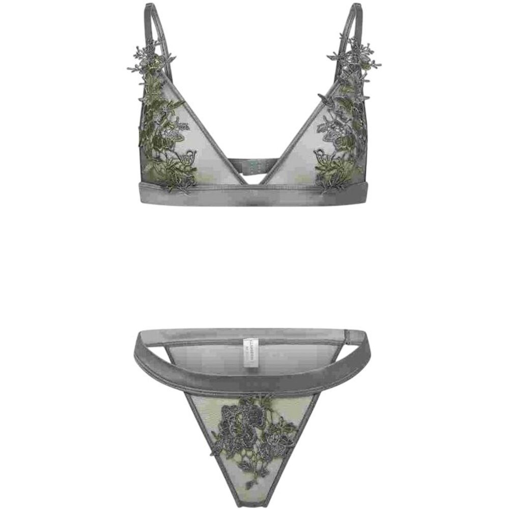 Glamorous Womens/Ladies Sheer Thong / Green